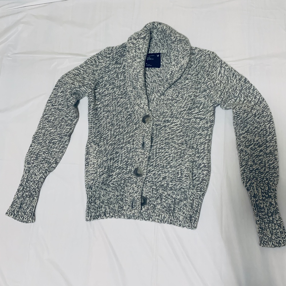 American Eagle Outfitters Cardigan Gray Size S